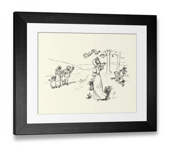 Framed Print : Heigho, Says Anthony Rowley, Nursery rhyme, Frog He Would A-Wooing Go Framed Print : Heigho, Says Anthony Rowley, Nursery rhyme, Frog He Would A-Wooing Go