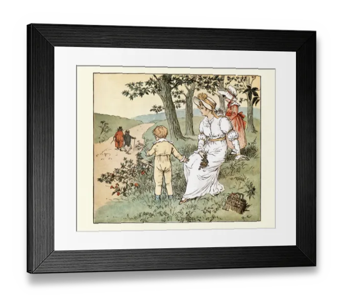 Framed Print : Frog He Would A-Wooing Go, Randolph Caldecott, childrens nursery rhyme Framed Print : Frog He Would A-Wooing Go, Randolph Caldecott, childrens nursery rhyme