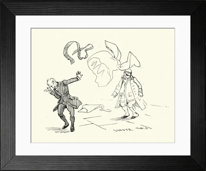 Framed Print : The parson tossed his surplice over his head Framed Print : The parson tossed his surplice over his head