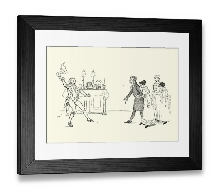 Framed Print : Man happy to see his friends, waving handkerchief Framed Print : Man happy to see his friends, waving handkerchief