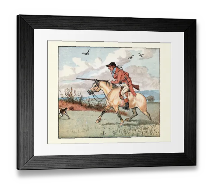 Framed Print : Bye, baby Bunting, Nursery Rhyme, Fathers gone a hunting Framed Print : Bye, baby Bunting, Nursery Rhyme, Fathers gone a hunting