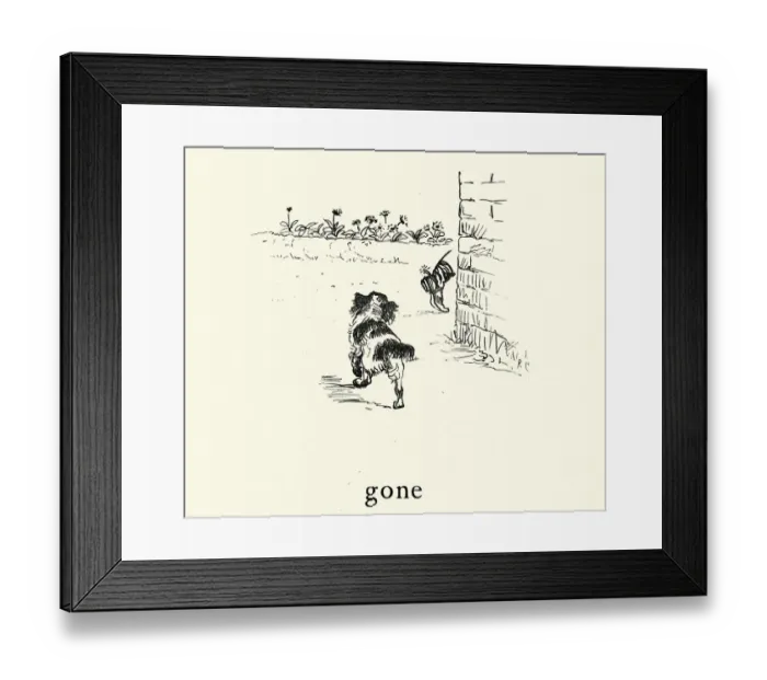 Framed Print : Bye, baby Bunting, Nursery Rhyme, Fathers gone Framed Print : Bye, baby Bunting, Nursery Rhyme, Fathers gone