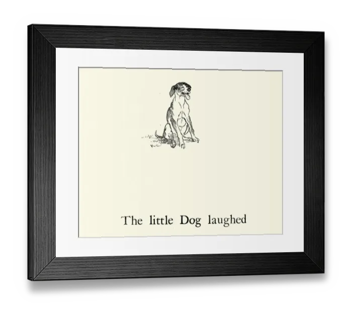Framed Print : Hey Diddle Diddle, The little dog laughed, Nursery Rhyme
