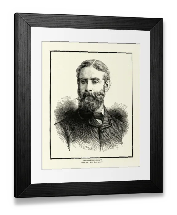 Framed Print : Randolph Caldecott, English artist and illustrator, 19th Century Framed Print : Randolph Caldecott, English artist and illustrator, 19th Century