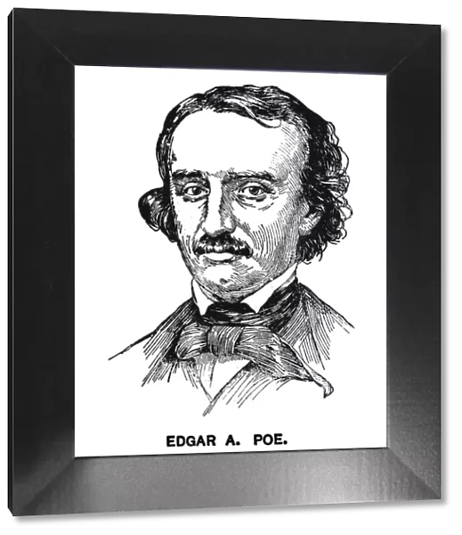 Portrait of Edgar Allan Poe, American writer, poet, editor, and literary critic