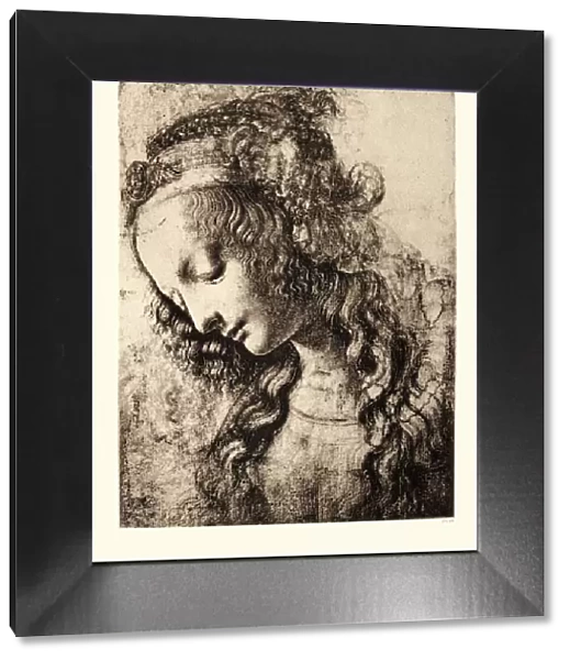 Study of Virgin Mary, Leonardo da Vinci, Renaissance art