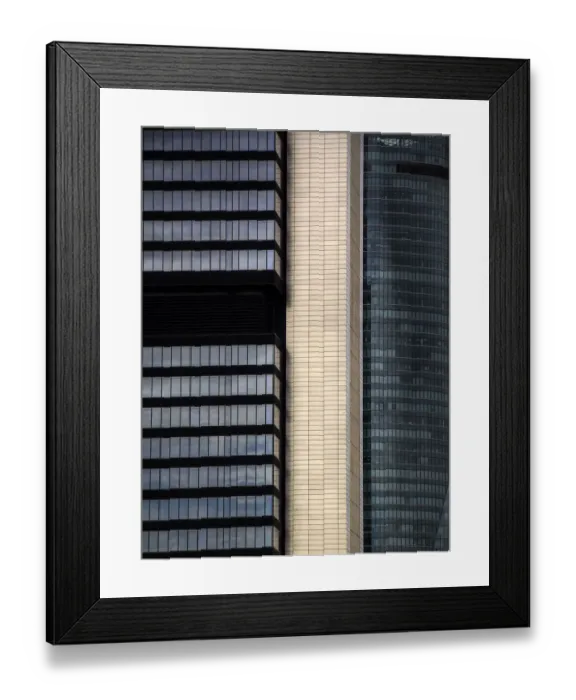 Framed Print : CBD Towers Facades / Madrid, Spain Framed Print : CBD Towers Facades / Madrid, Spain