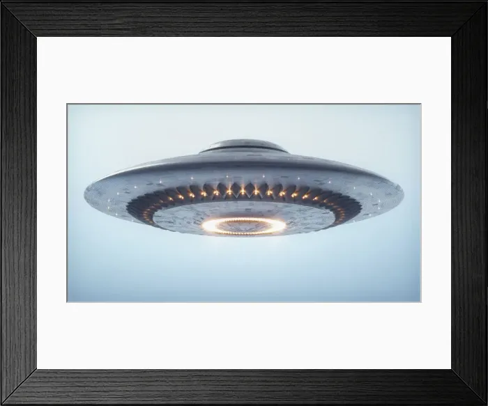 Framed Print : Unidentified flying object, illustration Framed Print : Unidentified flying object, illustration
