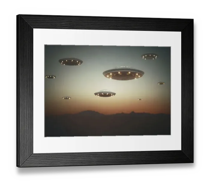 Framed Print : Alien invasion, illustration Framed Print : Alien invasion, illustration