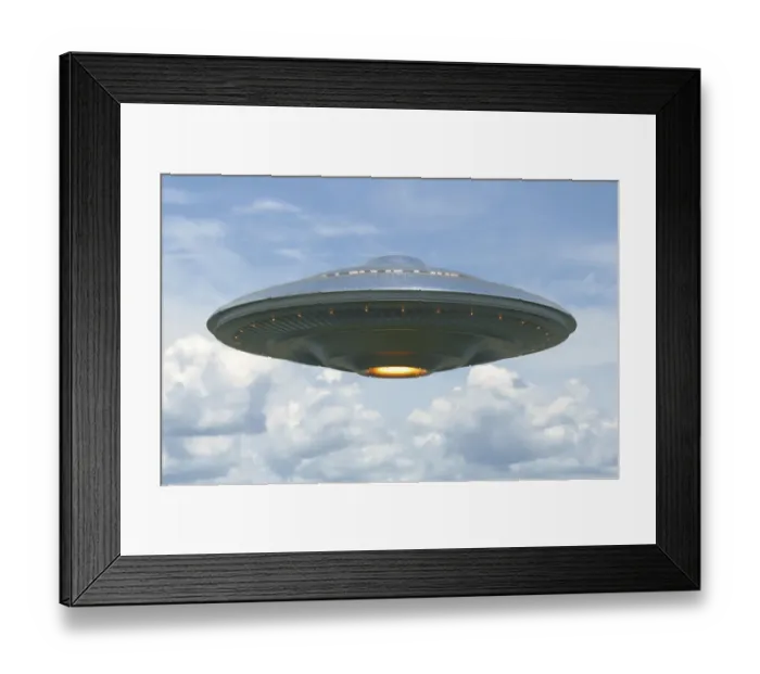 Framed Print : Unidentified flying object, illustration Framed Print : Unidentified flying object, illustration