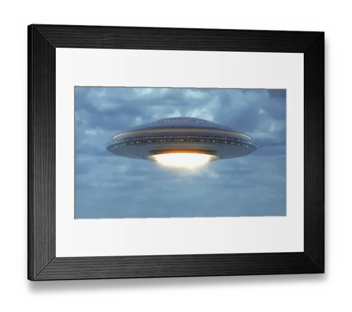 Framed Print : Unidentified flying object, illustration Framed Print : Unidentified flying object, illustration
