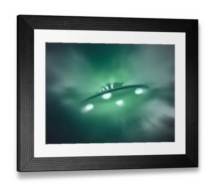 Framed Print : Artwork of unidentified flying object Framed Print : Artwork of unidentified flying object