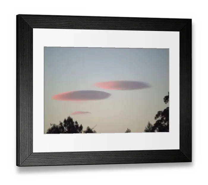 Framed Print : lenticular cloud Framed Print : lenticular cloud