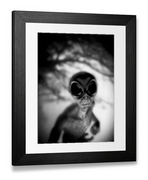 Framed Print : Alien, illustration