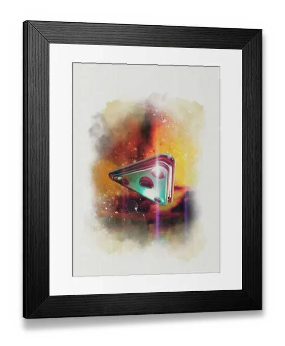 Framed Print : UFO, illustration Framed Print : UFO, illustration
