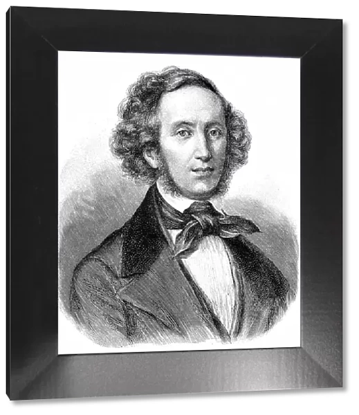 Portrait of the composer Felix Mendelsohn-Bartholdy