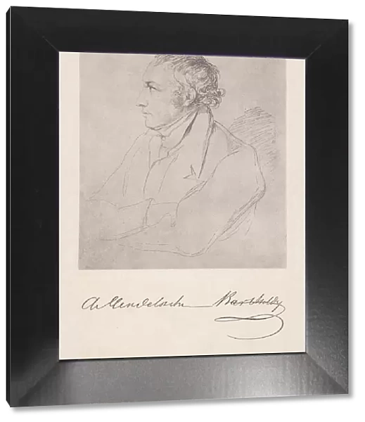 Abraham Mendelssohn Bartholdy (1776-1835, German banker, collotype, published in 1882