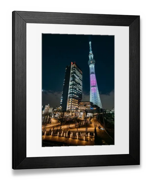 Framed Print : Nightview of Tokyo SkyTree in Japan Framed Print : Nightview of Tokyo SkyTree in Japan