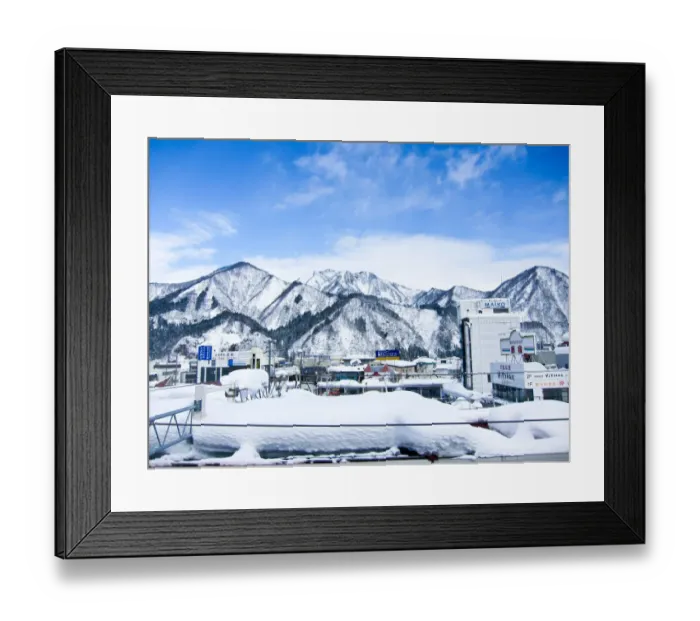 Framed Print : Kanazawa. Japan winter snow