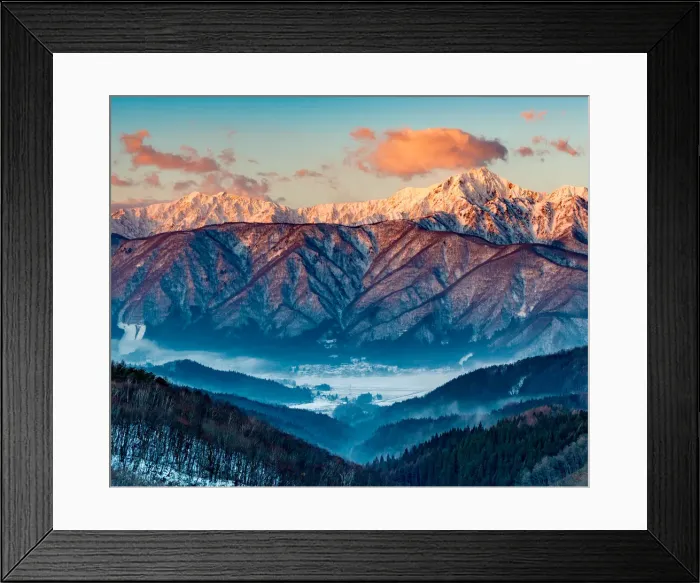 Framed Print : Hakuba dawn Framed Print : Hakuba dawn