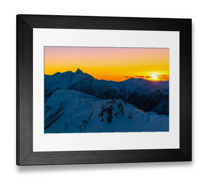 Framed Print : Sunset of Japanese Northern Alps Framed Print : Sunset of Japanese Northern Alps