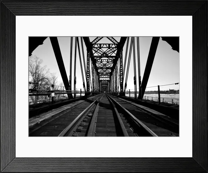 Framed Print : The International Railway Bridge Framed Print : The International Railway Bridge