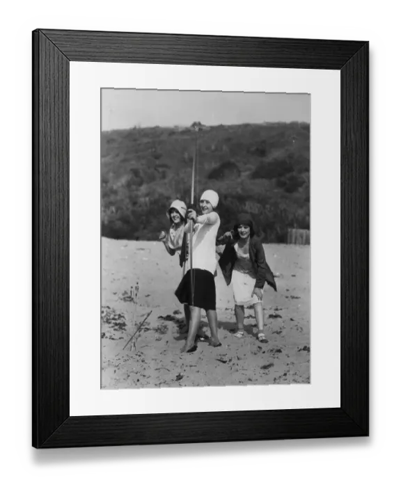 Framed Print : Archery On The Beach Framed Print : Archery On The Beach