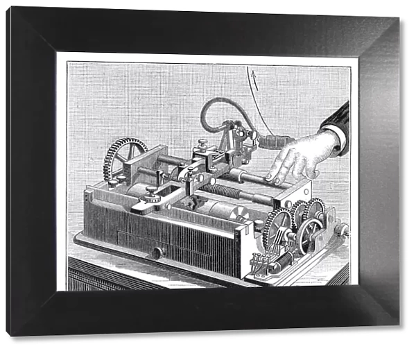 Amstutz Electro-Artograph early fax machine from 1895