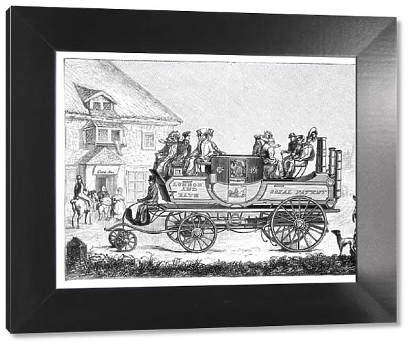 Steam carriage driving in London 1827