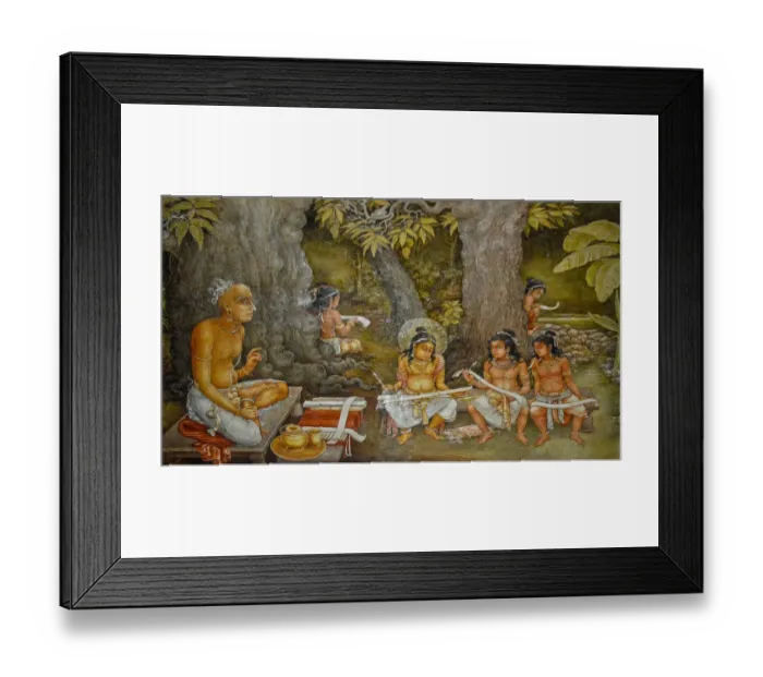 Framed Print : Wall Paintings in the Shrine at Kelaniya Temple Framed Print : Wall Paintings in the Shrine at Kelaniya Temple