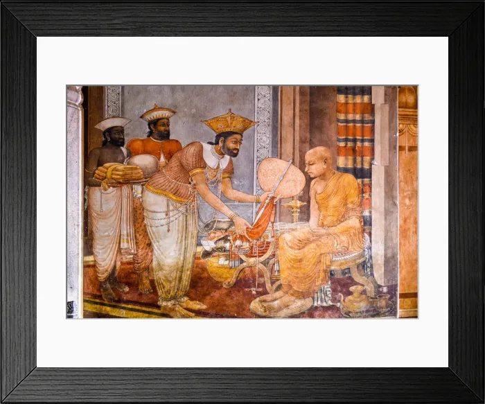 Framed Print : Wall Paintings in the Shrine at Kelaniya Temple Framed Print : Wall Paintings in the Shrine at Kelaniya Temple