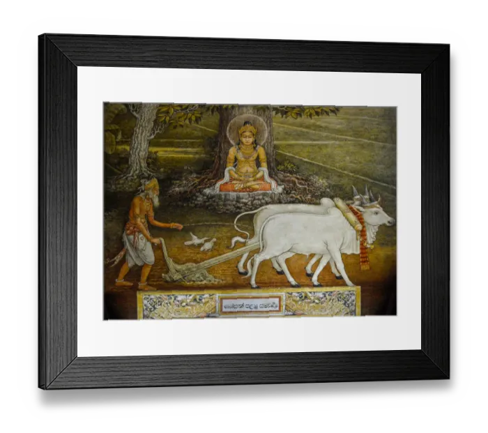 Framed Print : Wall Paintings in the Shrine at Kelaniya Temple Framed Print : Wall Paintings in the Shrine at Kelaniya Temple