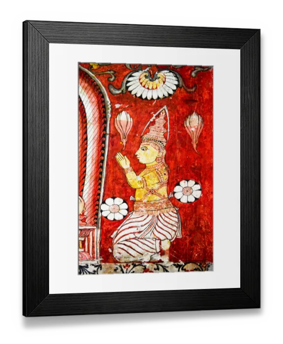 Framed Print : Ancient frescoes - Traditional painting of Kandyan Style, Lankatilaka Temple, Kandy Framed Print : Ancient frescoes - Traditional painting of Kandyan Style, Lankatilaka Temple, Kandy