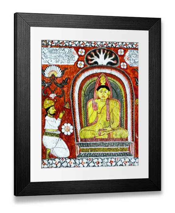 Framed Print : Details of Suvisi Vivarana - Traditional painting of Kandyan Style, Lankatilaka Temple Framed Print : Details of Suvisi Vivarana - Traditional painting of Kandyan Style, Lankatilaka Temple