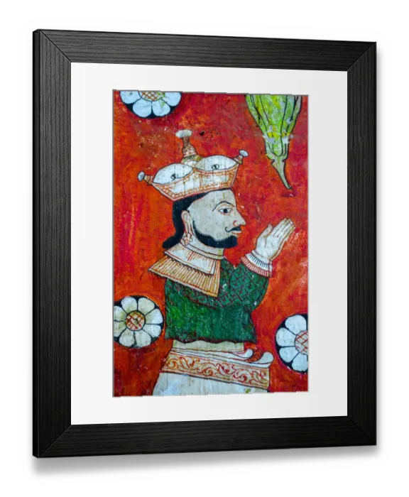 Framed Print : Ancient frescoes - Traditional painting of Kandyan Style, Lankatilaka Temple, Kandy Framed Print : Ancient frescoes - Traditional painting of Kandyan Style, Lankatilaka Temple, Kandy
