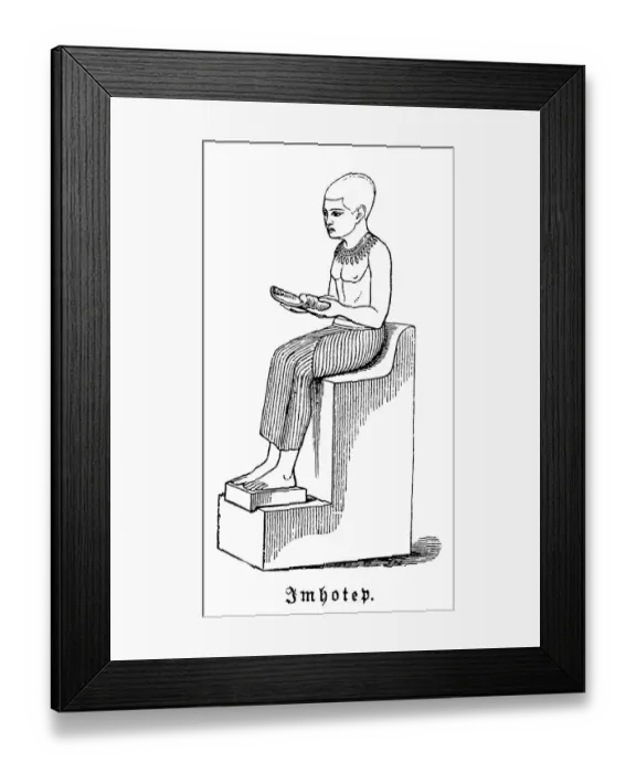 Framed Print : Imhotep was an Egyptian chancellor to the pharaoh Djoser Framed Print : Imhotep was an Egyptian chancellor to the pharaoh Djoser