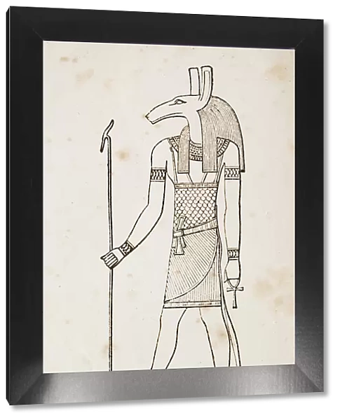 Ancient egyptian god Set hieroglyph 1897