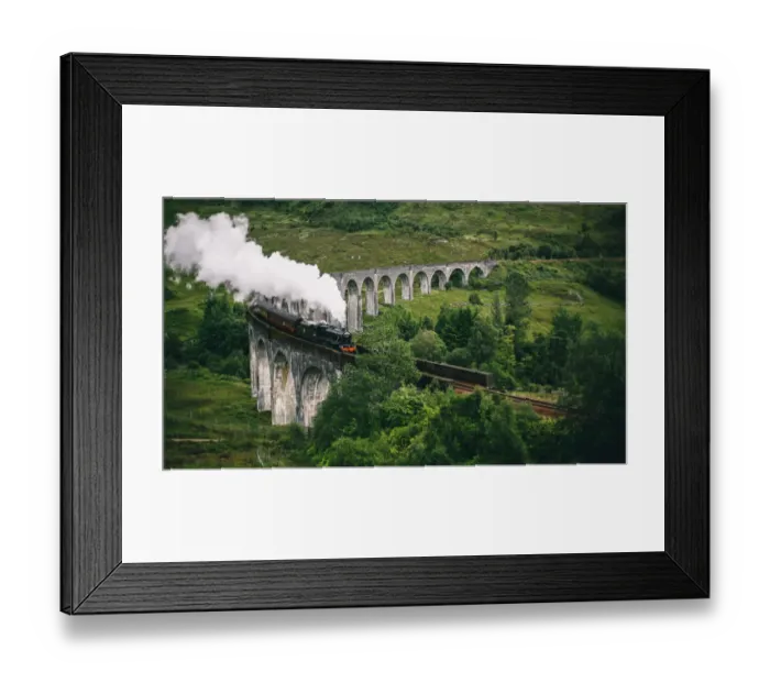 Framed Print : Jacobite Express crossing Glenfinnan Viaduct Framed Print : Jacobite Express crossing Glenfinnan Viaduct