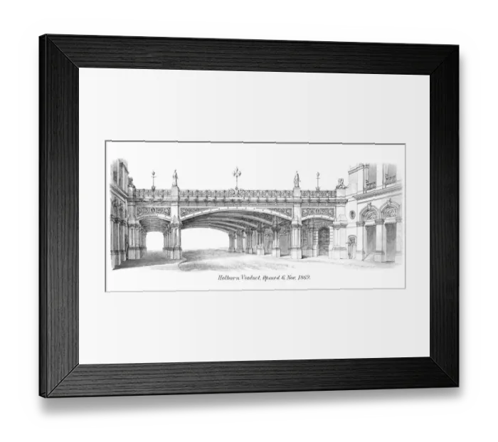 Framed Print : Old engraved illustration of Holborn Viaduct, Popular Encyclopedia Published 1894 Framed Print : Old engraved illustration of Holborn Viaduct, Popular Encyclopedia Published 1894