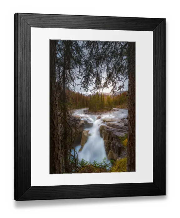 Framed Print : sunwapta fall in Jasper national park Framed Print : sunwapta fall in Jasper national park