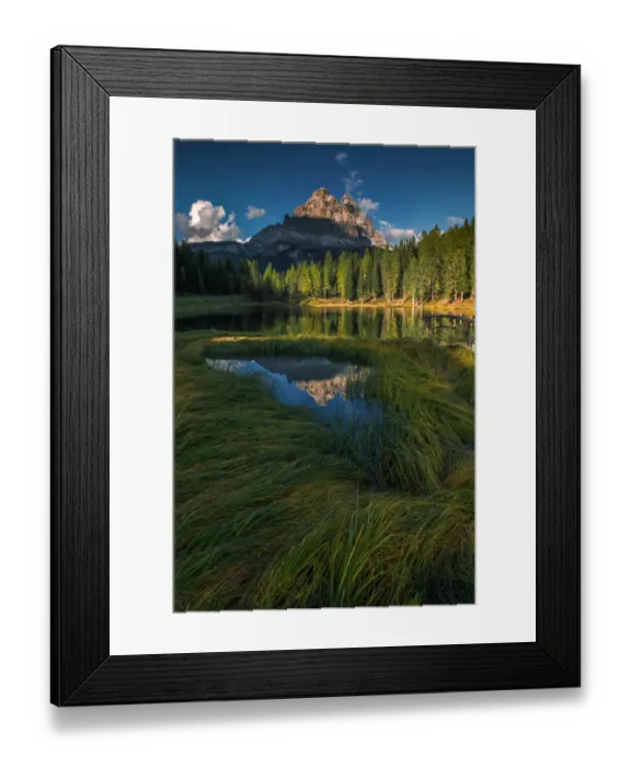 Framed Print : Lake Antorno with reflection Framed Print : Lake Antorno with reflection