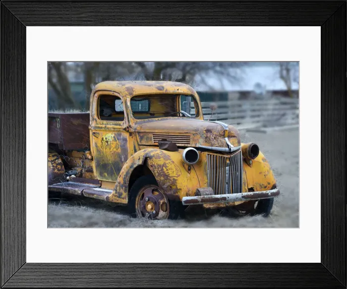 Framed Print : Old Abandoned Truck Framed Print : Old Abandoned Truck
