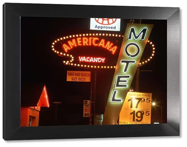 'Neon lights for cheap motel, Las Cruces, NM'