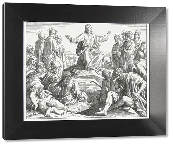 Jesus Sermon on the Mount (Matthew 5), published in 1860