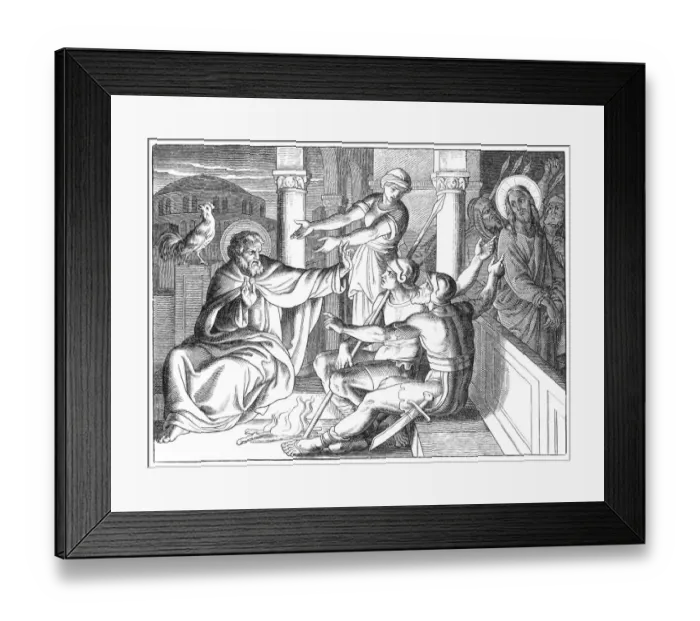 Framed Print : Denial of Jesus by Peter and arrest Framed Print : Denial of Jesus by Peter and arrest