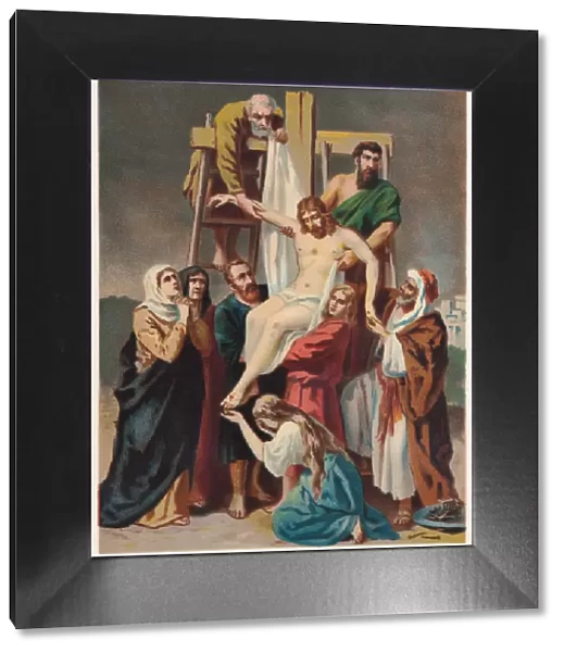 Descent from the Cross, chromolithograph, published in 1886