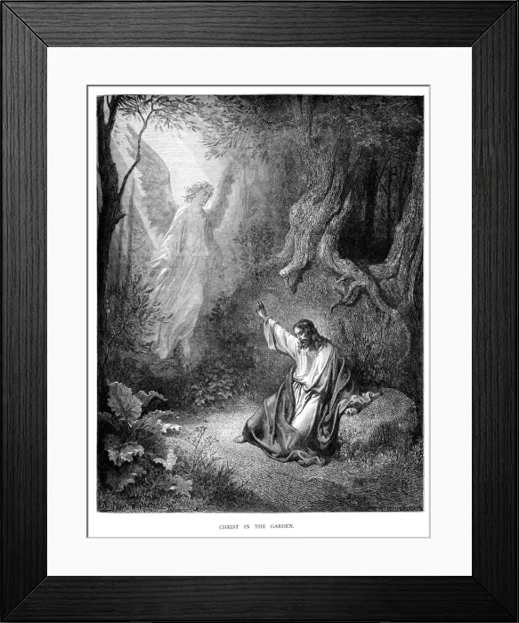 Framed Print : Christ in the Garden