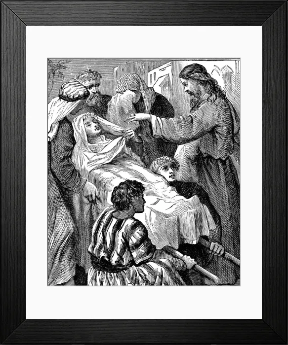 Framed Print : Jesus Raises The Widows Son Framed Print : Jesus Raises The Widows Son