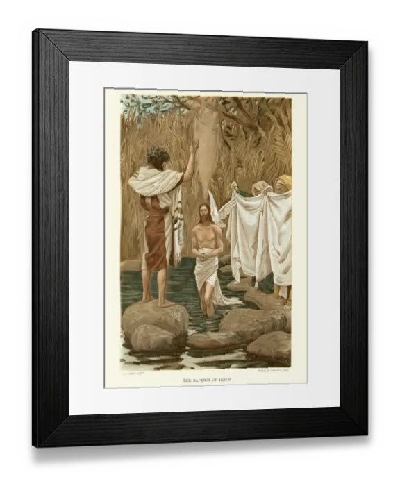 Framed Print : The Baptism of Jesus Framed Print : The Baptism of Jesus