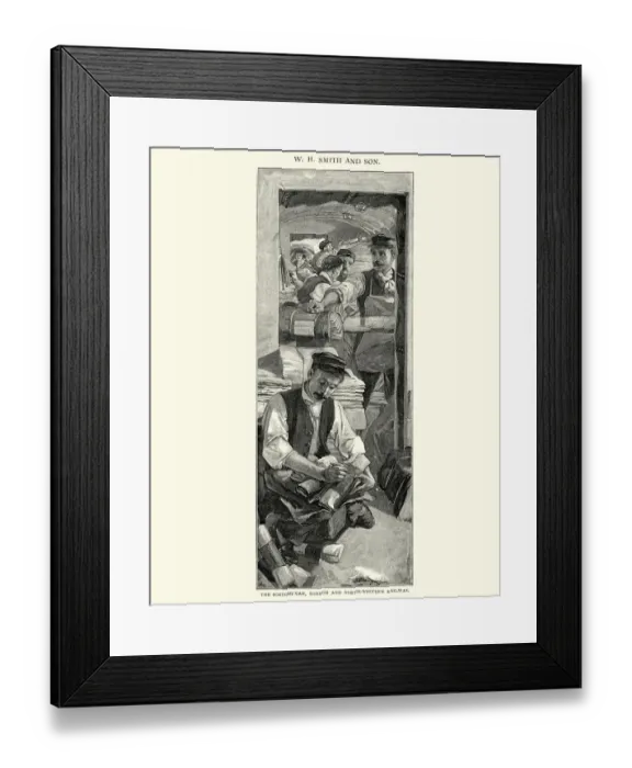Framed Print : Sorting van of the London and North Western Railway, 1892 Framed Print : Sorting van of the London and North Western Railway, 1892